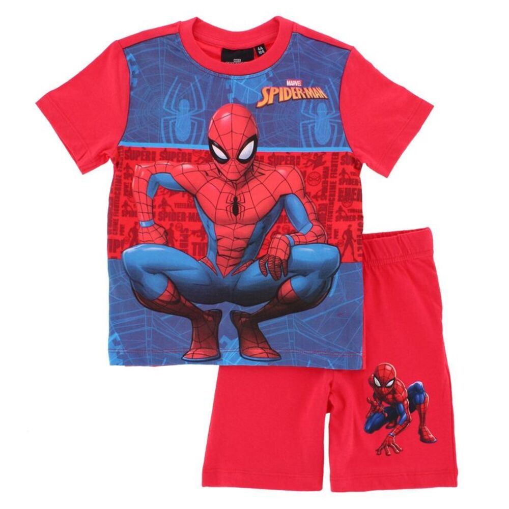 Textiel Trade Boys Toddler Spiderman Short Pajama Set